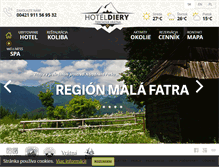 Tablet Screenshot of hotel-diery.sk